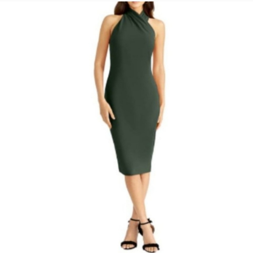 Rachel Roy Halter Sheath Midi Dress